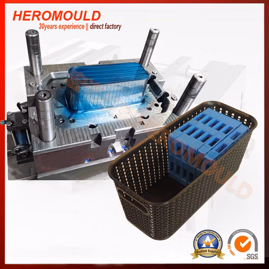 Plastic Injection Mould Plastic Rattan Storage Basket Mould Plastic Rattan Basket Mould Plastic Household Products Mould Heromould