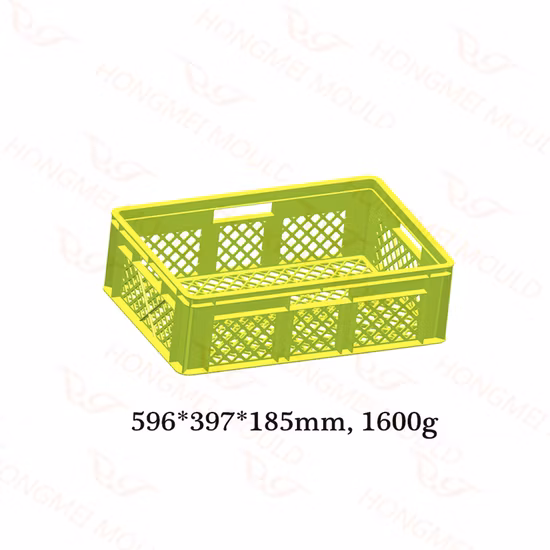 China Factory Supply Plastic Foldable Box Fruit Collapsible Crate Plastic Basket Injection Mould