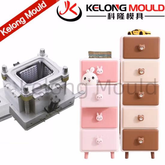 Injection Mould for Stackable with Wheels Plastic Foldable Storage Box